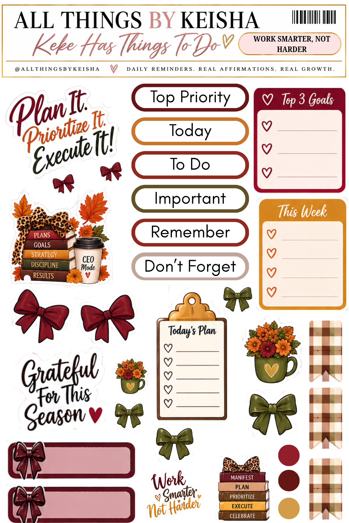 Keke's Bestie Club — Printable Monthly Subscription