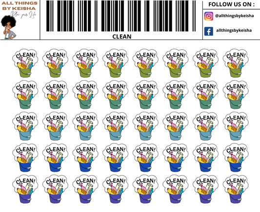 CLEAN / VACCUM STICKERS